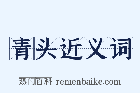 青头近义词是什么意思的图片